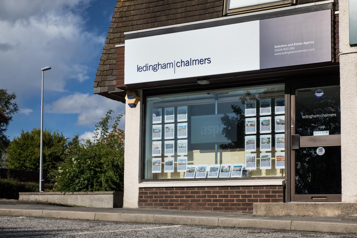 Entrance to Ledingham Chalmers Solicitors Bridge of Don office.